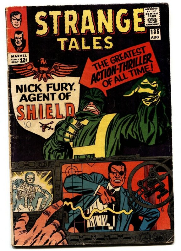 STRANGE TALES #135 comic book-FIRST NICK FURY-KEY-SILVER AGE-MARVEL