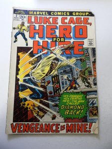 Hero for Hire #2 (1972) 1st App Claire Temple! GD+ Cond 1/2 Spine Split, Chew