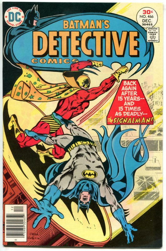 DETECTIVE COMICS #466, VF/NM, Batman, Caped Crusader, SignalMan, 1937 1976