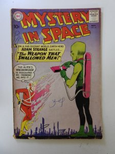 Mystery In Space #63 (1960) VG- condition ink front/back cover