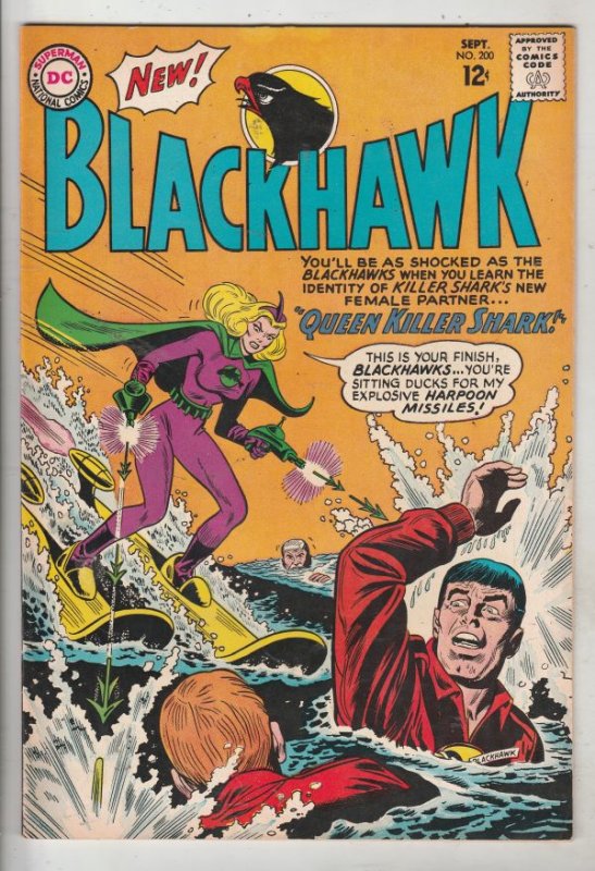 Blackhawk #200 (Sep-64) FN/VF+ High-Grade Black Hawk, Chop Chop, Olaf, Pierre...
