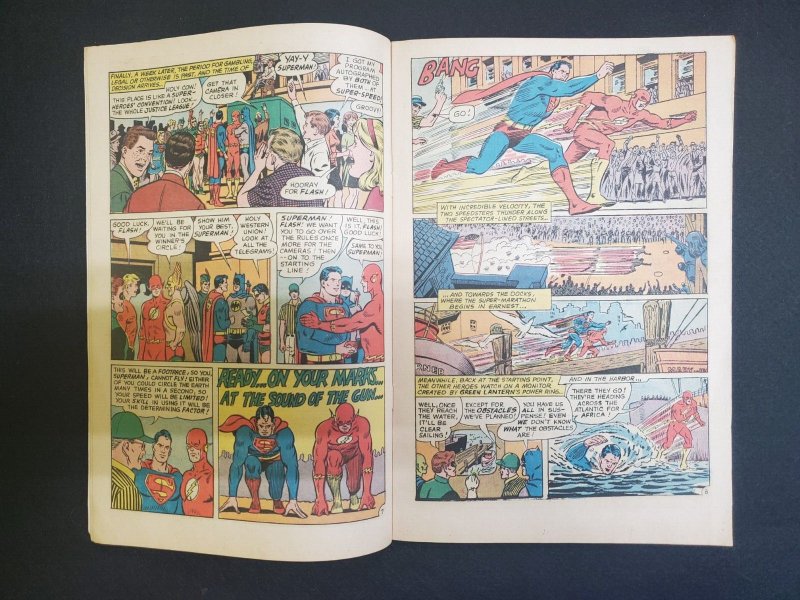 Superman #199 Key 1st Superman Vs. Flash Race 1967 DC VG