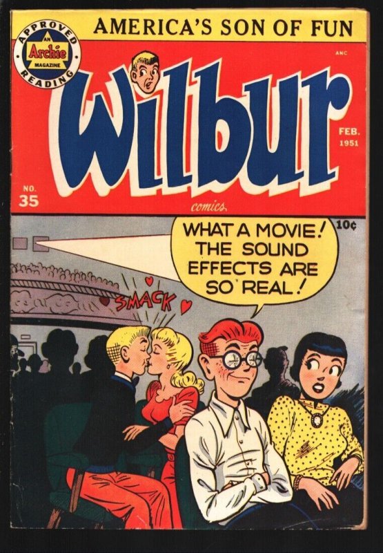 Wilbur #35 1951-Movie theater romance cover-Teen humor-Katy Keene Good Girl A...
