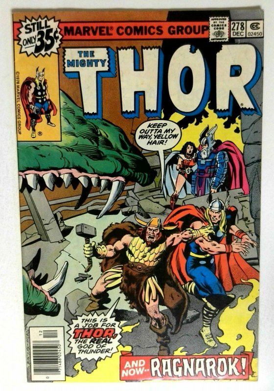 Thor  #278 Marvel 1978 VF+ Bronze Age Comic Book 1st Print