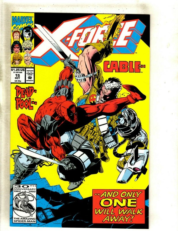 X-Force # 15 NM Marvel Comic Book Deadpool X-Men Wolverine Cable Domino HJ9