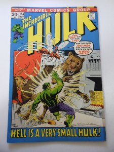 The Incredible Hulk #154 (1972) VG- Condition moisture stains bc, inner fc