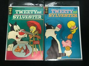 TWEETY AND SYLVESTER #11+12 2PC LOT (VG OB) SHOTGUN COVER!! 1969