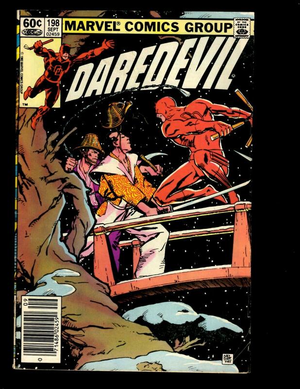 12 Daredevil Marvel Comics #193 194 195 196 198 199 212 237 252 260 262 263 EK14