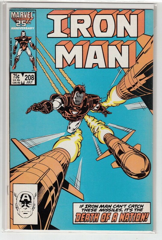 IRON MAN (1968 MARVEL) #208 VF A13736