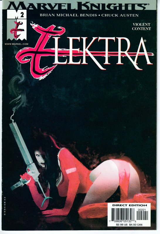 Elektra(Marvel Knights)#2(Variant),16,17,18,19,20,21,22