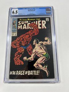 SUB-MARINER 8 CGC 6.5 OW/W PAGES MARVEL 1968 