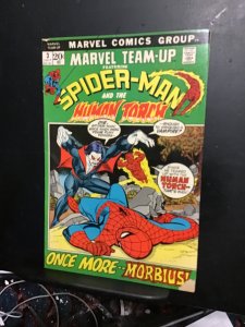 Marvel Team-Up #3 (1972) Mid grade early Morbius! New movie hero!  FN- Wow