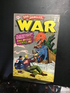 Star Spangled War Stories #135 (1967) dinosaur cover! Affordable-Grade VG+ Wow