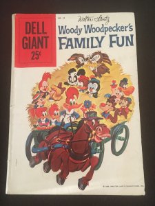 WOODY WOODPECKER'S FAMILY FUN Dell Giant #24 VG Condition