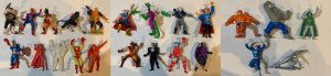 Vintage 1990 Marvel Comics PVC 3 Figurine SET of 23! Silver Surfer! Wolverine+