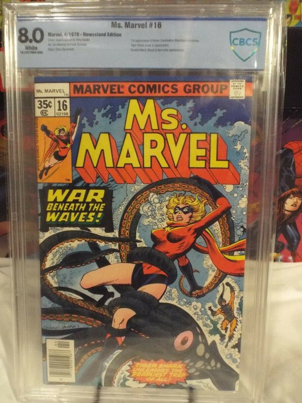 Ms. Marvel #16 - CBCS 8.0 - 1978 - 1st Appearance of Mystique in Cameo