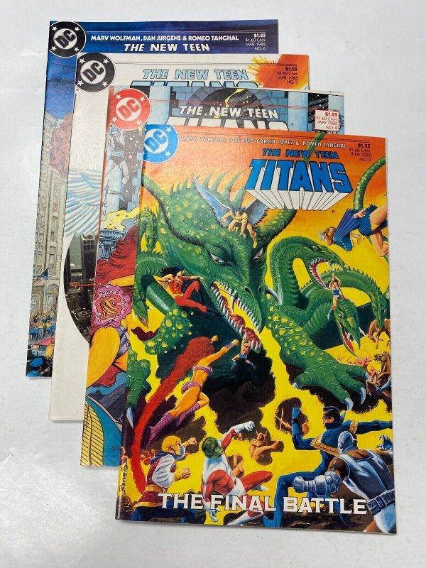 4 New Teen Titans DC comic book #6 7 8 9 34 KM10