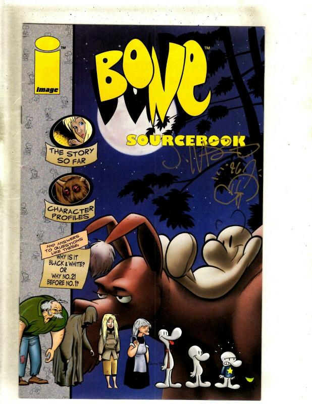 Bone Sourcebook # 1 VF/NM Image Comic Book SIGNED Jeff Smith Profiles J372