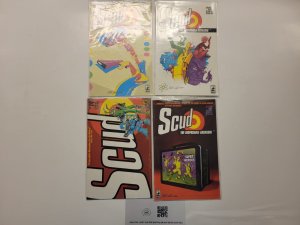 4 Scud Fireman Press Comic Books #12 13 14 15 50 LP4