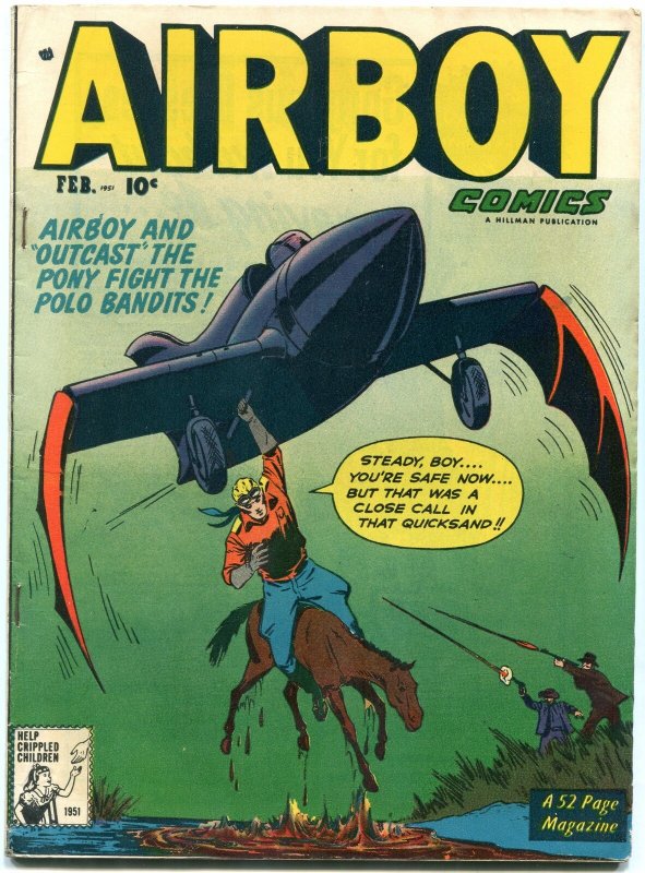 Airboy Comics Vol 8 # 1 1951- The Heap- Golden Age- EGYPTIAN COLLECTION VF 