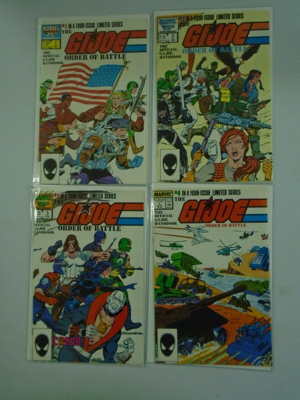 GI Joe Order of Battle set #1-4 8.0 VF (1986)