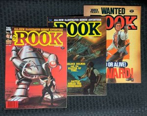 1981 THE ROOK Warren Magazine #2 6 & 8 FN/FN+ LOT of 3 Alfredo Alcala Lee Elias
