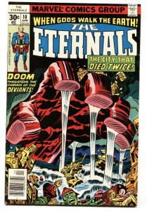 THE ETERNALS #10-comic book Jack Kirby-Comic Book Marvel 1976 VF