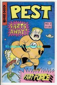 PEST COMICS #2, VF+, rare, Fart-Force, Party Pigs,1993 Poop, Tim Price Dave Fox