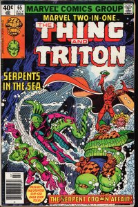 Marvel Two-in-One #65 (1980) Triton [Key Issue]