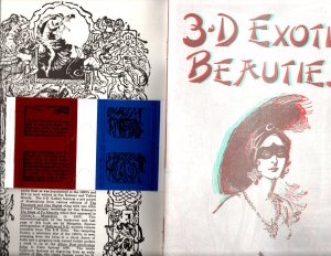 3-D Exotic Beauties -Pre-Code 1940s Reprints w/3D Glasses - 3-D Zone- 1990 - NM