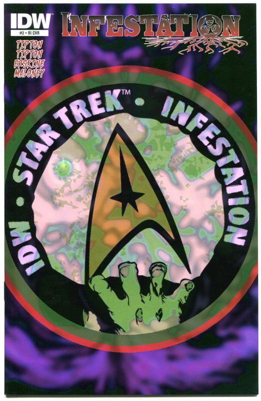 STAR TREK INFESTATION #2, NM-, Variant, Zombies vs Kirk, Spock, Bones, 2011