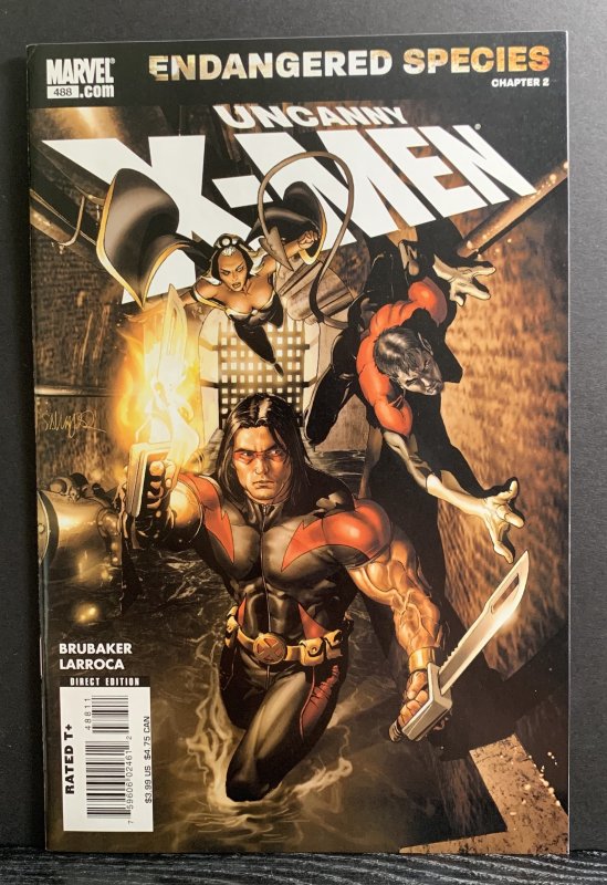The Uncanny X-Men #488 (2007) Salvador Larroca Storm / Warpath Cover