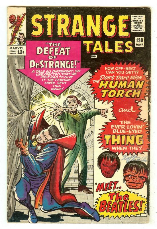 Strange Tales 130   Beatles cameo