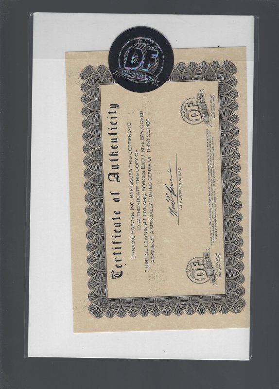 Justice League #1 Black And White Exclusive Cover