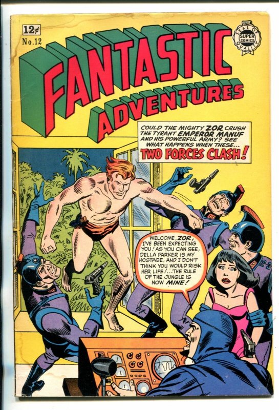 FANTASTIC ADVENTURES #12-1963-JUNGLE SFI-FI COMBO STORY-good