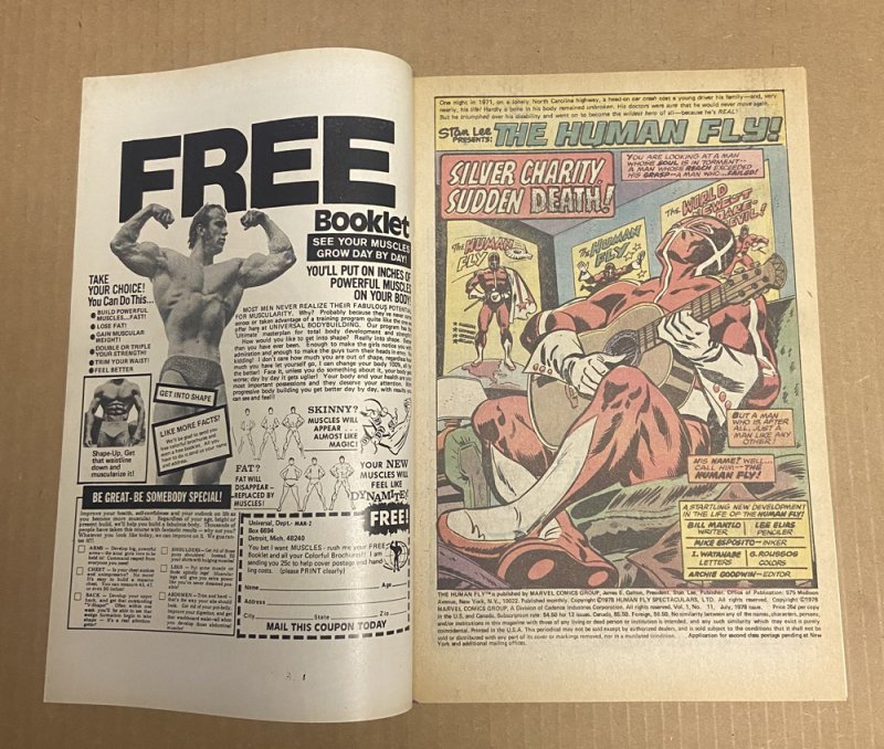 Human Fly #11  ( 9.0 VFN/NM ) Robbins/Chan Cover / 1978
