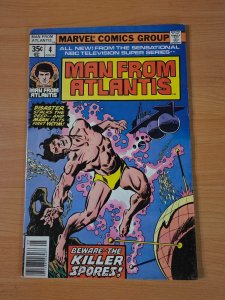 Man From Atlantis #4 Newsstand Variant ~ FINE FN ~ 1978 Marvel Comics