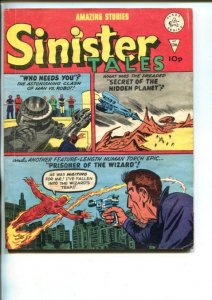 SINISTER TALES  #136-1960'S-ALAN CLASS-HUMAN TORCH-STEVE DITKO-MORISIS-vg