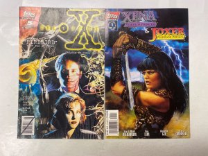 4 TOPPS comic books X-Files #5 Xena #1 Warriors Plasm #1 2 86 KM20