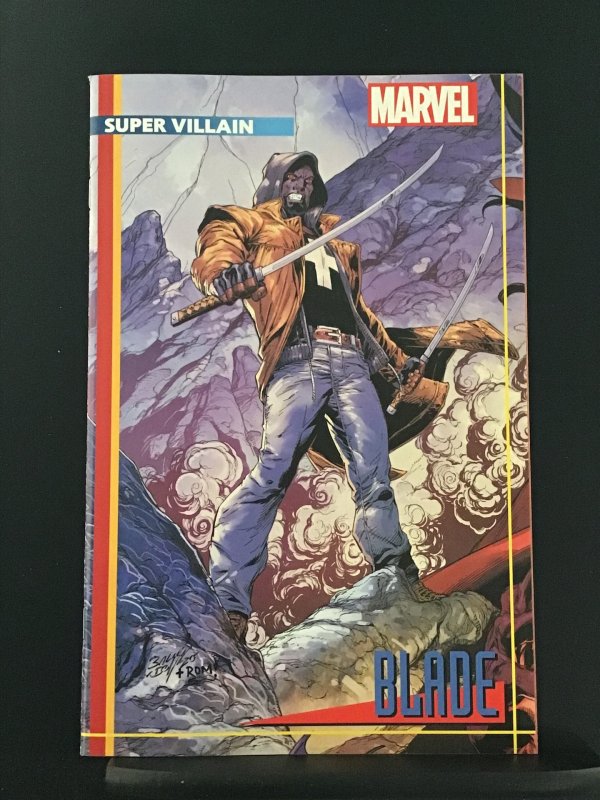 Heroes Reborn #1 Mark Bagley Trading Card Variant Blade