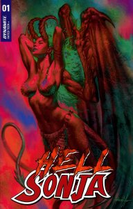 Hell Sonja #1 Cover U 1:15 Incentive Lucio Parrillo Ultraviolet Cover (2022)