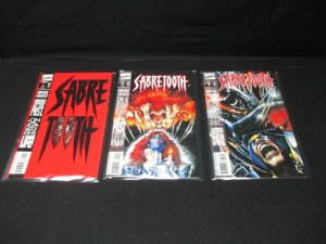 Sabretooth Death Hunt 1 - 3  NM Marvel Comics 1993 Wolverine Mystique