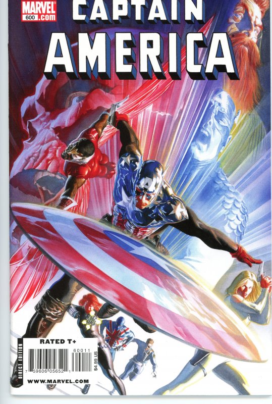 Captain America 600  9.0 (our highest grade)  Alex Ross Cover