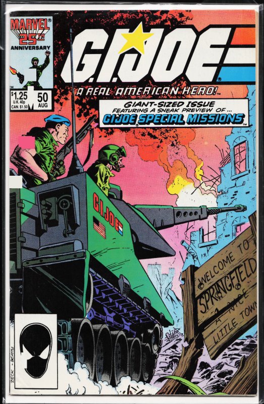 G.I. Joe: A Real American Hero #50 (1986) G.I. Joe [Key Issue]