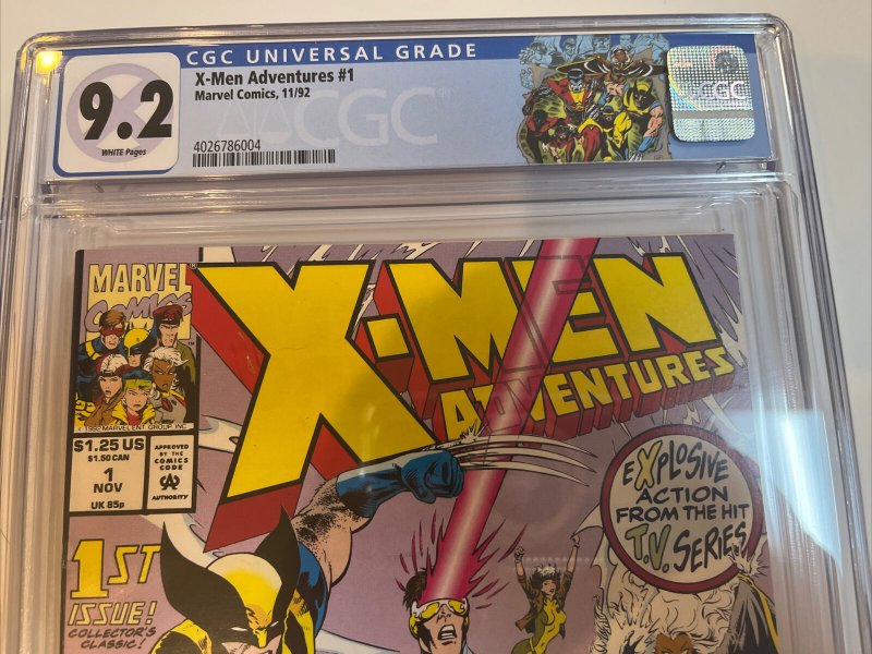X-Men Adventures (1992) # 1 (CGC 9.2 WP)  | 1st App TV Cartoon