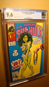 SHE-HULK 40 *CGC 9.6 NM+ WHITE PAGES* CONTROVERSIAL COVER JOHN BYRNE ART JS65