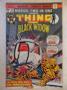 MARVEL TWO-IN-ONE # 10 THING BLACK WIDOW HOT MARK JEWELERS