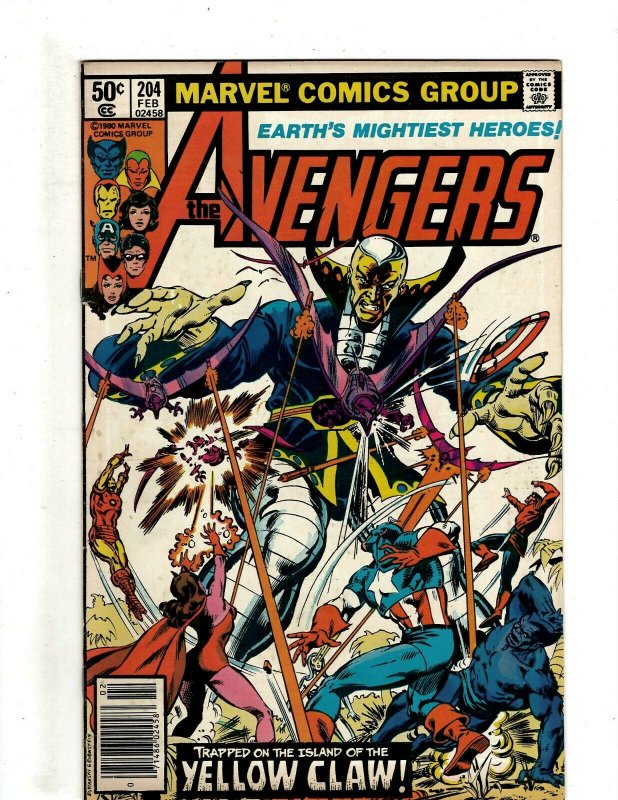 12 The Avengers Marvel Comics 201 203 204 206 208 217 221 222 230 232 233 + HG3