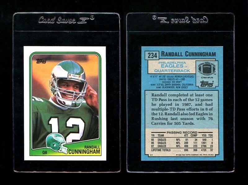 1988 Topps Randall Cunningham #234 2nd Year MINT