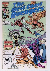West Coast Avengers #10 (July 1986, Marvel) 8.5 VF+